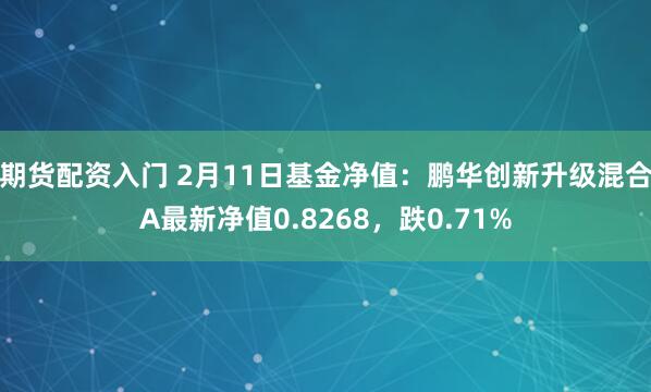 期货配资入门 2月11日基金净值：鹏华创新升级混合A最新净值0.8268，跌0.71%