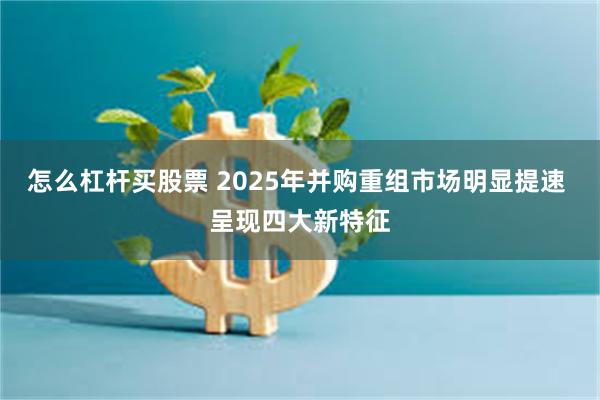 怎么杠杆买股票 2025年并购重组市场明显提速 呈现四大新特征