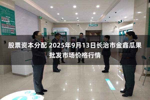 股票资本分配 2025年9月13日长治市金鑫瓜果批发市场价格行情